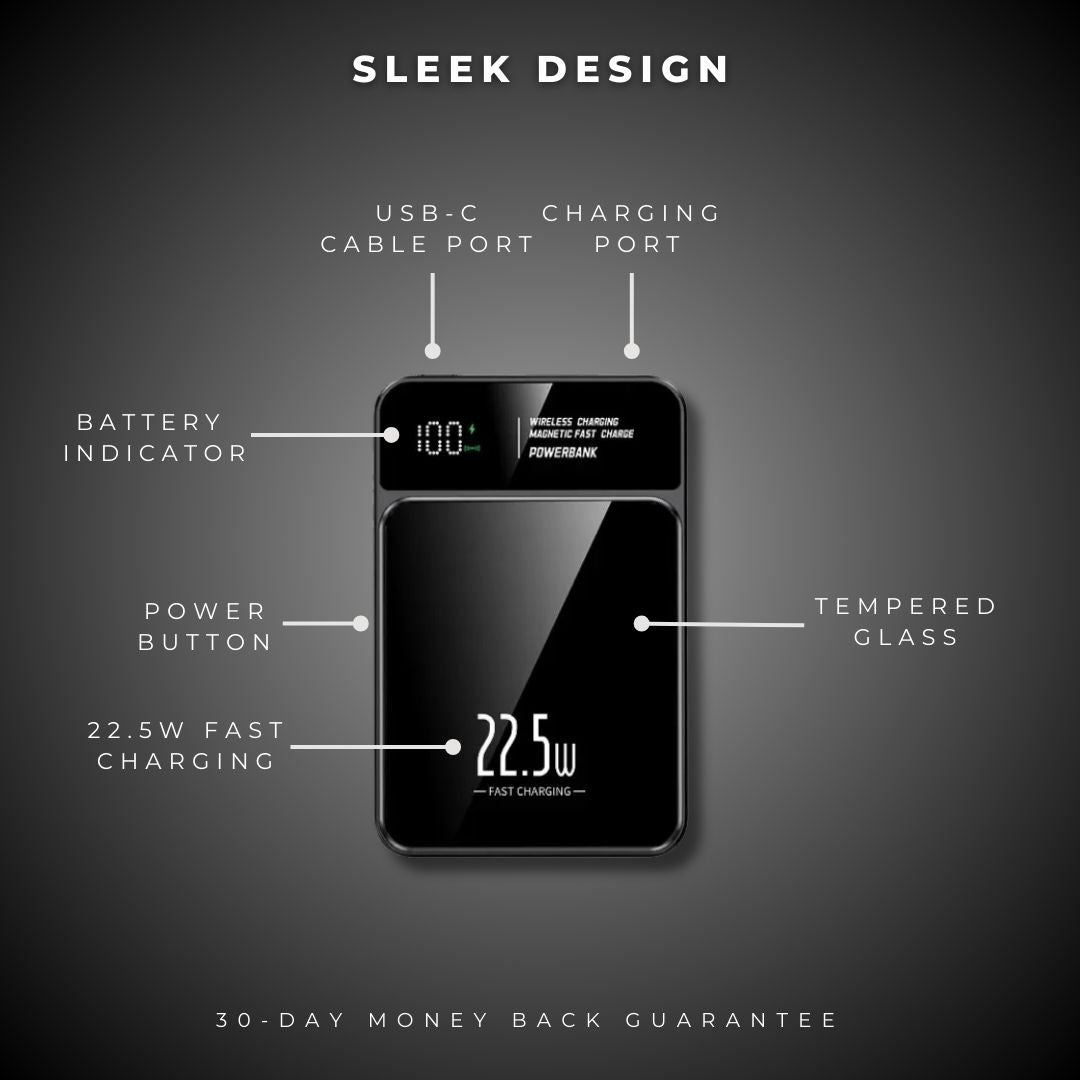 MagCharge™ PowerBank – Draadloos & Supersnel Opladen