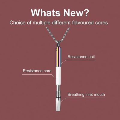 BreatheEase Necklace – Adem rust in, laat de sigaret los.
