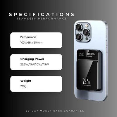 MagCharge™ PowerBank – Draadloos & Supersnel Opladen