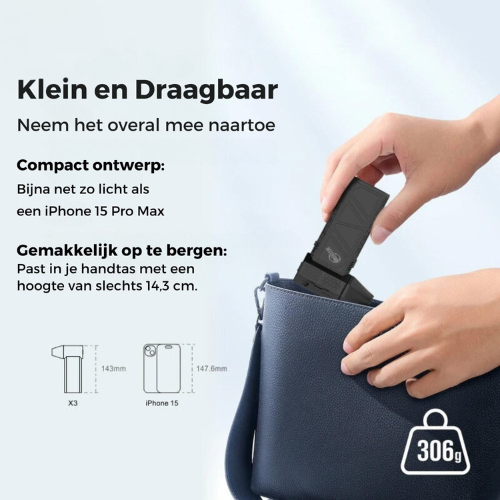 AirMaster Mini™ – De Krachtigste, Draagbare Luchtblazer voor Thuis, Auto en Werk!