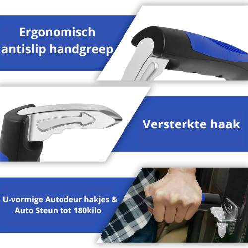 Auto Steun & Veiligheidshamer – Makkelijk Uitstappen en Klaar voor Nood