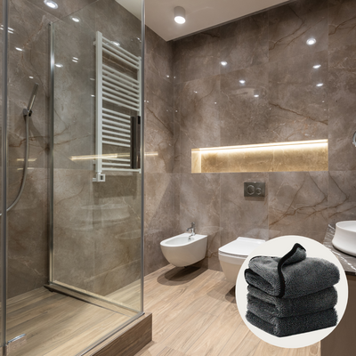 AquaWipe™ Microvezeldoek – Voor Een Vlekkeloze Badkamer en Keuken