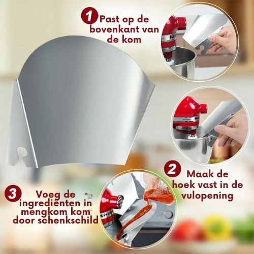 MixEase™ Pour Shield – Voeg moeiteloos ingrediënten toe zonder onderbrekingen