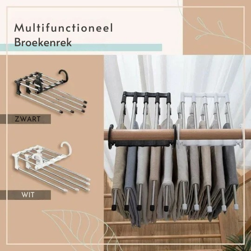 SmartRack™ – Bespaar Kastruimte & Hang 5 Broeken Op