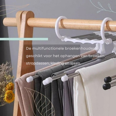 SmartRack™ – Bespaar Kastruimte & Hang 5 Broeken Op