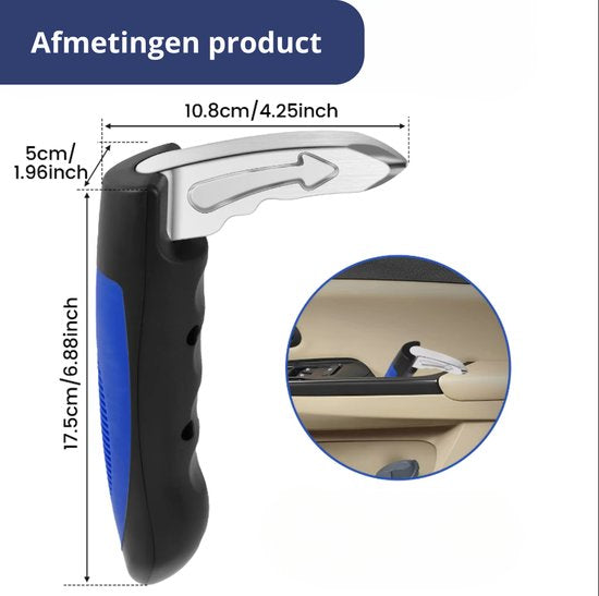 Auto Steun & Veiligheidshamer – Makkelijk Uitstappen en Klaar voor Nood